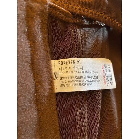 Forever, 21 women’s brown satin corset, crop top size medium - Picture 5 of 5